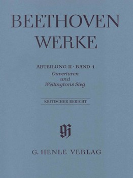 Overtures and Wellington's Victory by Beethoven Ludwig van for