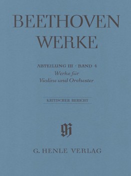 Works for Violin and Orchestra by Beethoven Ludwig van for