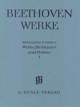 Works for Piano and Violin Volume I by Beethoven Ludwig van for