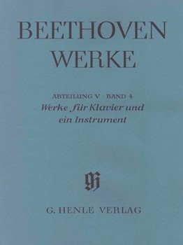 Works for Piano and One Instrument - Horn (Violoncello) Flute (Violin) Mandolin by Beethoven Ludwig van for