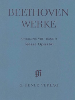 Mass in C Major Op. 86 by Beethoven Ludwig van for