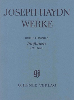 Sinfonias 1761-1763 by Haydn Joseph for