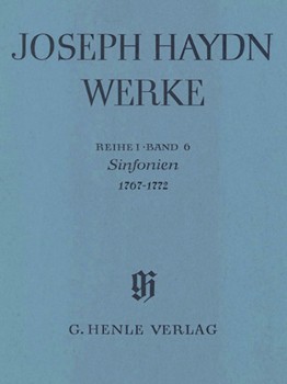 Sinfonias 1767-1772 by Haydn Joseph for Score