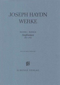 Sinfonias 1767-1772 by Haydn Joseph for Score