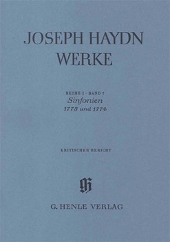 Sinfonias 1773 and 1774 by Haydn Joseph for Score