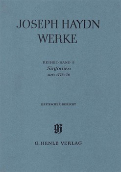 Sinfonias about 1775/76 by Haydn Joseph for Score