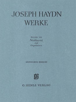 Notturni with Organ Flute-cimbals by Haydn Joseph for Score