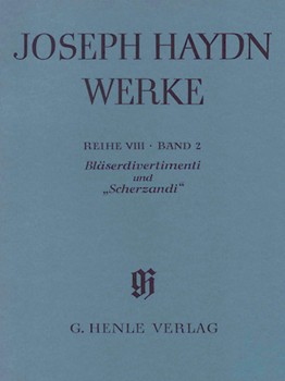 Divertimenti for Wind Instruments - Six Scherzandi (Sinfonias) fragment E flat by Haydn Joseph for Score