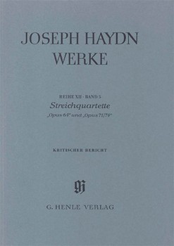 String Quartets Op. 64 and Op. 71-74 by Haydn Joseph for Score
