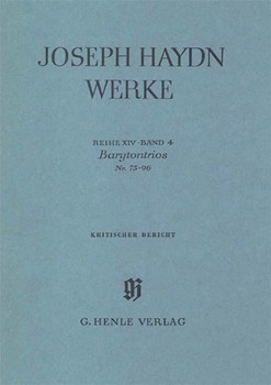 Barytone Trios No. 73-96 by Haydn Joseph for Score