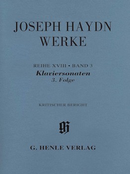 Piano Sonatas 3rd Sequence Complete Edition S18/v3 Critical Report Only Paperbound by Haydn Joseph for