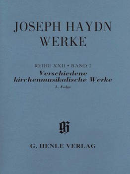 Verschiedene kirchenmusikalische Werke 1. Folge by Haydn Joseph for