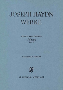 Mass No. 11 (the Creation Mass) by Haydn Joseph for Score