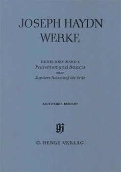 Philemon and Baucis - A German Marionette Opera by Haydn Joseph for Score