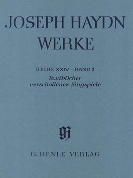 TextbÜcher Verschollener Singspiele by Haydn Joseph for Score