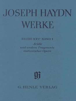 Acide and Other Fragments of Italian Operas Around 1761-1763 by for Score