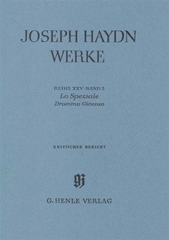 Lo Speziale - Dramma Giocoso by Haydn Joseph for Score