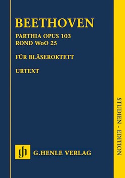 Parthia Opus 103 - Rondo WoO 25 - Score Only by Beethoven Ludwig van - Voss Egon - for Study Score