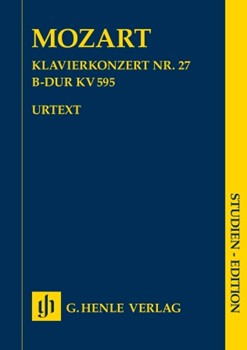 Piano Concerto No. 27 B-Flat Major K. 595 - Orchestra Study Score