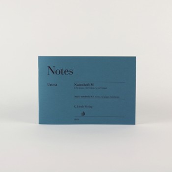 Notes Musicbook - Manuscript Paper -  8 1/2 X 5 1/2 Landscape Format - 6 Staves Per Page