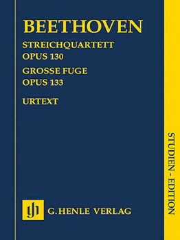 String Quartet Opus 130/Grosse Fugue Op133 by Beethoven Ludwig van for Mini Score
