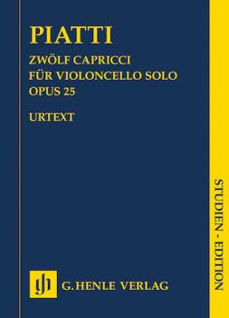 12 Capricci Op. 25 For Violoncello Solo Study Score