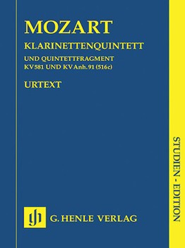Clarinet Quintet In A Major K581 & Fragment KAHN.91 (516C) by Mozart Wolfgang Amadeus - Wiese - for Mini Score