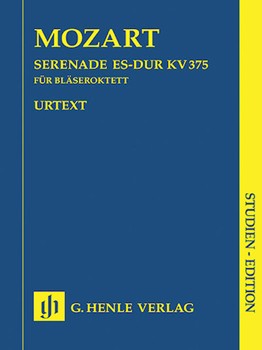 Serenade In E-flat Major K375 by Mozart Wolfgang Amadeus for Study Score (8 Players)