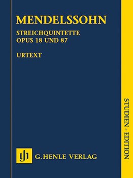 String Quintets Op. 18 And 87 64 by Mendelssohn Felix for Mini Score