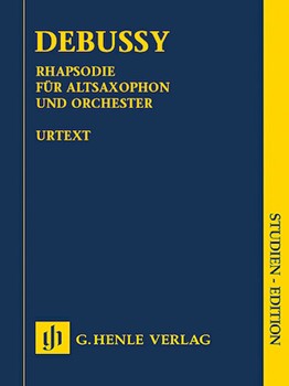 Rhapsody For Alto Sax & Orchestra by Debussy Claude for Mini Score