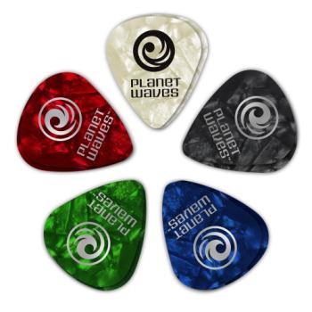 Planet Waves Assorted Pearl Celluloid Guitar Picks, 10 pack, Extra Heavy