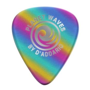 Planet Waves Rainbow Celluloid Guitar Picks 10 pack, Heavy