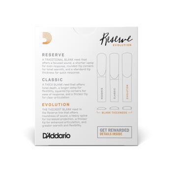 D'Addario  Organic Reserve Evolution Clarinet 4 Reeds Box ODCE1040