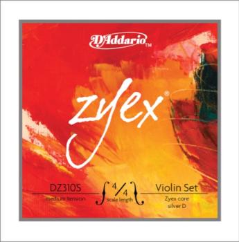 D'Addario Zyex 4/4 Violin Set, Silver D