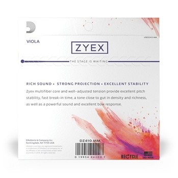 String--viola Zyex Medium Tension - Viola Set - Medium Scale 15-16" for Viola Strings
