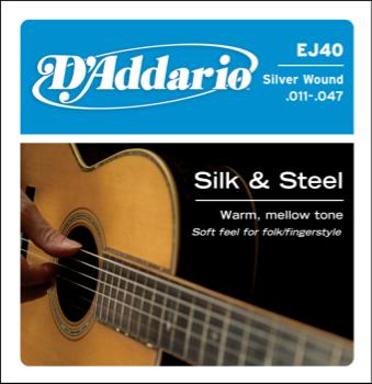 D'Addario Silk & Steel Folk Guitar Strings