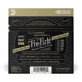 D'Addario EJ44C Pro-Arte Composite Classical Guitar Strings, Extra-Hard Tension