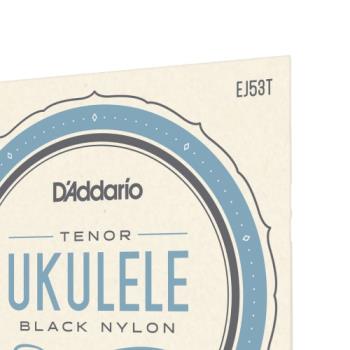 D'Addario EJ53T Pro-Arté Rectified Ukulele Strings, Hawaiian-Tenor Black Nylon