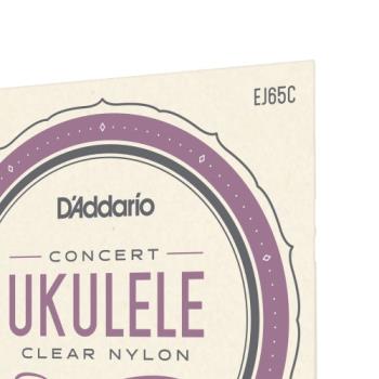 D'Addario EJ65C Pro-Arte Custom Extruded NylonUkulele Strings, Concert