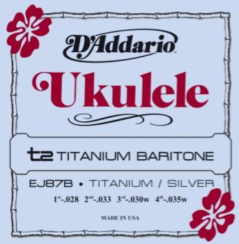D'Addario  Baritone Ukulele String Set Titanium EJ87B