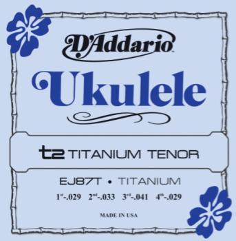 Tenor Ukulele String Set Titanium D'Addario EJ87T