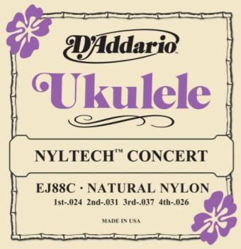D'addario Nyltech Ukulele Strings Concert
