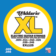 D'Addario EXL125 XL Super Light Top/ Regular Bottom 09-46