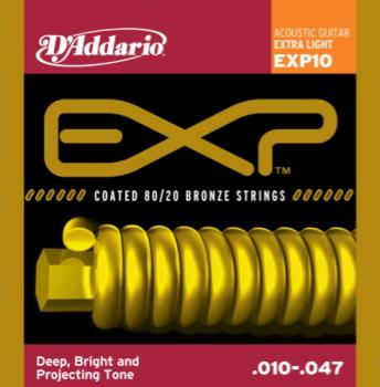 D'Addario EXP10 Coated 80/20 Extra Light 10-47