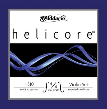 D'Addario Bow H31044M D'Addario Helicore Violin String Set, 4/4 Scale, Medium Tension