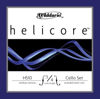 D'addario Helicore Cello String 3/4 Set Medium Tension