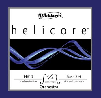 Helicore 3/4 Bass Strings Medium