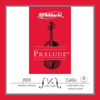 D'Addario Prelude Cello Single A String, 3/4 Scale