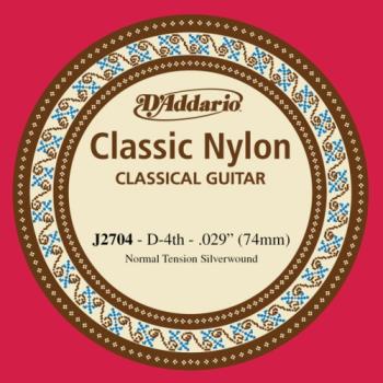 Daddario J2704 D - 4th Silver plated nylon Guitar String