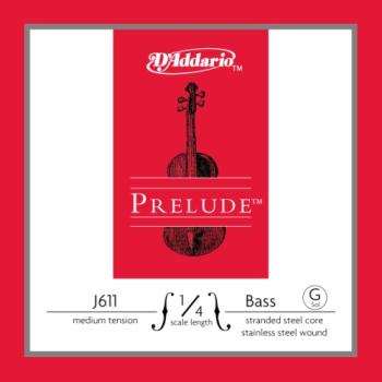D'Addario Prelude Bass Single G String, 1/4 Scale, Medium Tension J61114M
